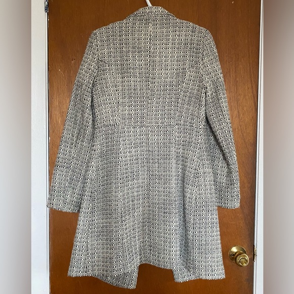 Women’s Dress Coat Black and White - Picture 5 of 7